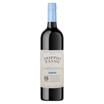 Doppio Passo Alternativa Non-Alcoholic Semi-Sweet Red Wine Drink 0.75l - buy, prices for NOVUS - photo 1