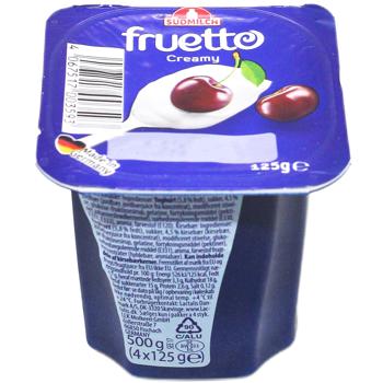 Fruetto Strawberry-Cherry Yogurt 4.7% 125g - buy, prices for - photo 2