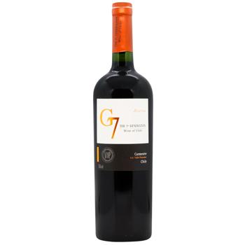 G7 Reserva Carmenere Red Dry Wine 14.5% 0.75l