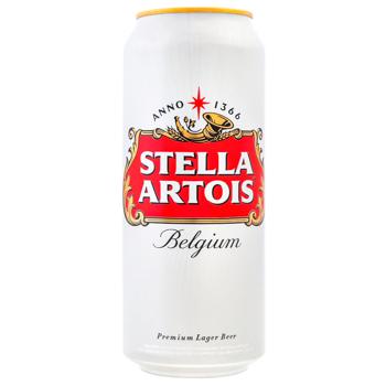 Stella Artois Light Beer 5% 0.5l - buy, prices for AlcoHub - photo 1