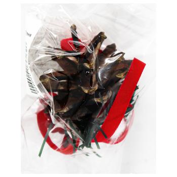 Украшение новогоднее Шишка - купить, цены на Auchan - фото 2