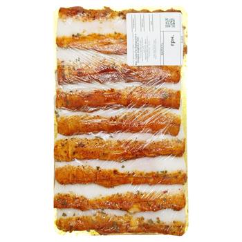 Сало По-баварски в специях нарезка - купить, цены на Таврия В - фото 1