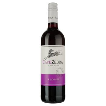 Cape Zebra Pinotage Red Dry Wine 13% 0.75l