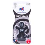 Ароматизатор автомобильный Real Fresh OK! Man Black 15г