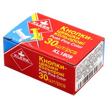 Кнопки-гвоздики Klerk цветные 30шт KL1809 - купить, цены на ULTRAMARKET - фото 4