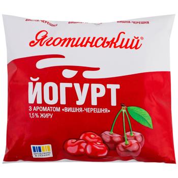Йогурт Яготинський Вишня-черешня 1,5% 400г - купить, цены на За Раз - фото 1