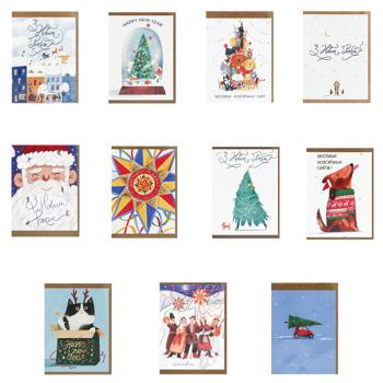 S.Brothers & Co Festive Middle Postcard 7.5х10см in Assortment - buy, prices for WINETIME - photo 1
