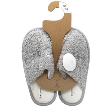 InExtenso Gris Slippers for Boy s.28-39