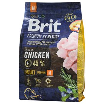 Корм сухой Brit Premium с курицей для взрослых собак средних пород 3кг - купить, цены на Auchan - фото 5