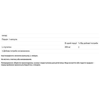 L-глутатіон Healthy Origins Setria 250мг 150 капсул - купити, ціни на Біотус - фото 2