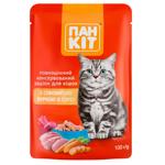 Корм влажный Пан Кот с курицей для кошек 100г