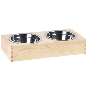 Set of Bowls on Wooden Base for Dogs - buy, prices for - photo 3