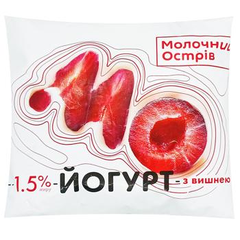 Molochniy Ostriv Cherry Yogurt with Sugar 1.5% 400g