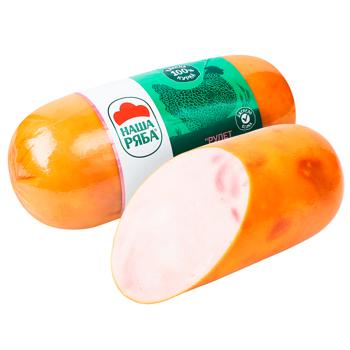 Nasha Riaba Smoked Boiled Chicken Meat Ham Roll High Grade 500g - buy, prices for - photo 2