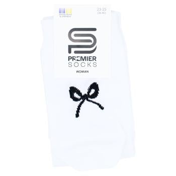 Premier Socks Women's Bow Behind Crew Socks s.23-25 White - buy, prices for EKO Market - photo 1