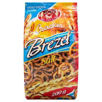 Крекер Два пекаря Брезель с солью 200г - купить, цены на Таврия В - фото 2