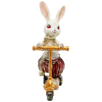 Bona Di Bunny Boy on Scooter Statuette 15x9x25cm - buy, prices for WINETIME - photo 2