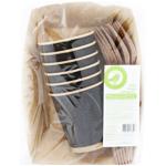 Auchan Disposable Paper Tableware Set for 6 People