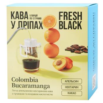 Дрип-кофе Fresh Black Colombia Bucaramanga 12г*5шт