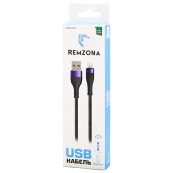 Кабель Remzona Lightning 0,25м CUL025-03BK - купити, ціни на МегаМаркет - фото 1