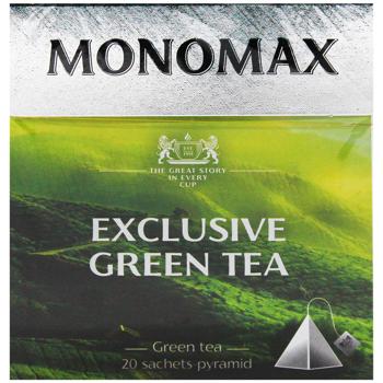 Чай зелений Monomax Exclusive у пірамідках 1,5г х 20шт - купити, ціни на - фото 2