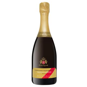 Вино ігристе Porta Leone Conegliano Valdobbiadene Prosecco Superiore DOCG Millesimato біле екстра сухе 11% 0,75л - купити, ціни на NOVUS - фото 1