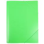 Auchan Colour A4 Green Folder with Elastic Band 0.5mm