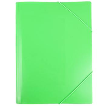 Auchan Colour A4 Green Folder with Elastic Band 0.5mm - buy, prices for Auchan - photo 1