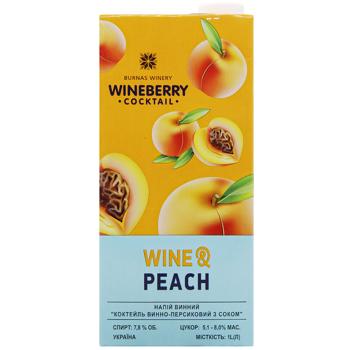 WineBerry Peach White Wine Drink 7.8% 1l - buy, prices for - photo 2