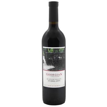 Georgian By Chigogidze Alazan Valley Red Semi-Sweet Wine 11.5% 0.75l - buy, prices for COSMOS - photo 1