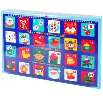 Набор сладостей новогодний Konti Рождественский календарь 251г - купить, цены на - фото 3