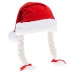 Santa Hat with Braids 44cm