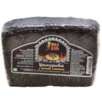 Хліб Riga Хліб Цільнозерновий з насінням соняшника бездріжджовий нарізний 480г - купити, ціни на Auchan - фото 3