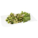 Салат из курицы отварной, огурцов и зернистой горчицы