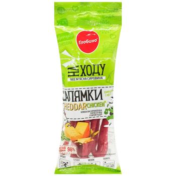 Globino Saliamky Сheddar Сhicken Raw Smoked Sausages 70g - buy, prices for COSMOS - photo 1