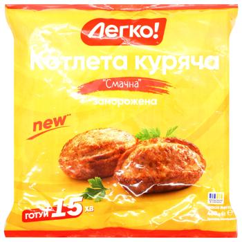 Legko! Delicious Frozen Chicken Cutlet 460g - buy, prices for COSMOS - photo 1