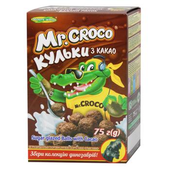 Сніданок сухий Золоте Зерно Mr.CroCo Кульки шоколадні 75г
