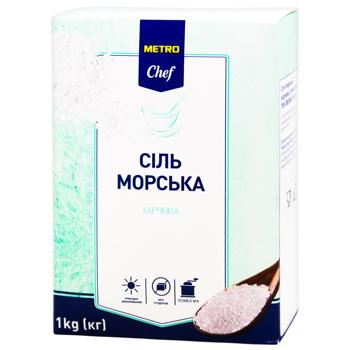 Сіль Metro Chef морська харчова помел №0 1кг - купити, ціни на Біотус - фото 1