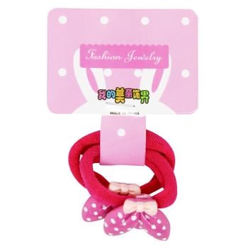 Greenwich Set of Hair Ties 2.5сm 2pcs Red