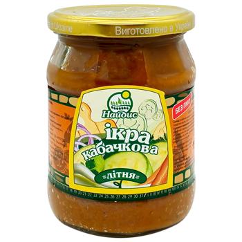 Икра кабачковая Найдис Летняя 450г - купить, цены на Чудо Маркет - фото 1