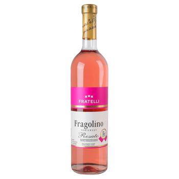 Вино Fratelli Fragolino рожеве напівсолодке 9-13% 0,75л