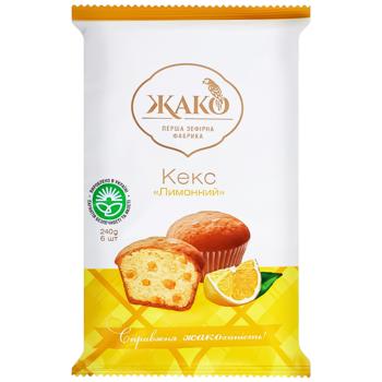 Кекс Жако Лимонный 240г - купить, цены на - фото 1
