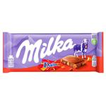 Шоколад молочный Milka миндаль и карамель 100г