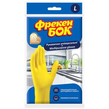 Freken Bok Latex Household Gloves Size L - buy, prices for - photo 1