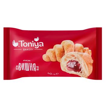 Круасан Toniya з вишневим наповнювачем 40 г - купить, цены на Эпицентр FOOD - фото 1