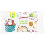 Auchan Cats Kids Wet Wipes 15pcs