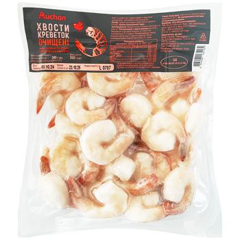 Auchan Frozen Peeled Boiled Shrimp Tails 350g