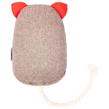 Іграшка для собак Pet Fun Кіт із пищалкою, шурхотом та кишенею для ласощів 8х27см - купити, ціни на MasterZoo - фото 4