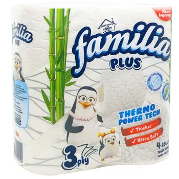 Туалетная бумага Familia Bamboo Extract 3-слойная 4шт - купить, цены на - фото 2