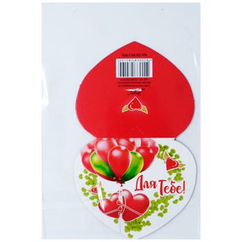 Открытка Валентинка маленькая 65х55мм - купить, цены на Чудо Маркет - фото 5